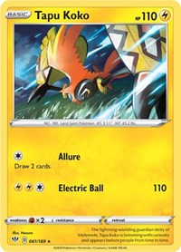 Tapu Koko (061/189) [SWSH03 Darkness Ablaze]