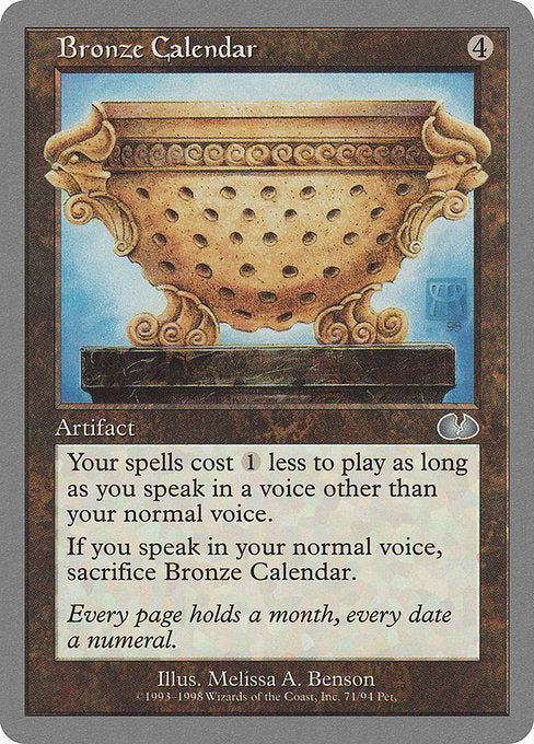 Bronze Calendar (71) [Unglued]