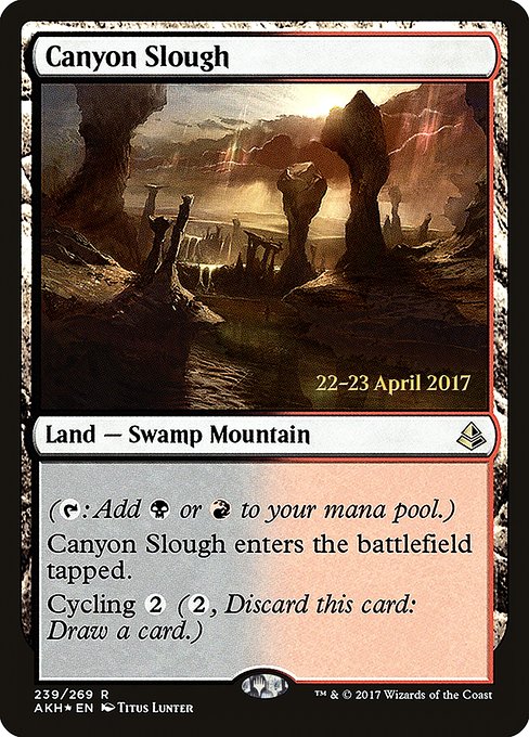 Canyon Slough (239s) [Amonkhet Promos]