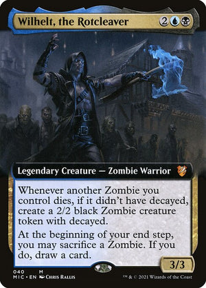 Wilhelt, the Rotcleaver (40) [Midnight Hunt Commander] [Extended Art]