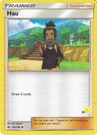 Hau - 120/149 (#33 Pikachu Stamped) (120/149) [Battle Academy]
