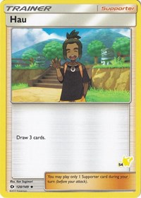 Hau - 120/149 (#54 Pikachu Stamped) (120/149) [Battle Academy]