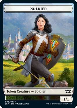 Soldier // Squirrel Double-Sided Token (6 // 18) [Double Masters]