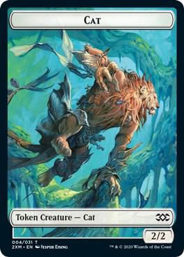 Cat // Myr (024) Double-Sided Token (4 // 24) [Double Masters]