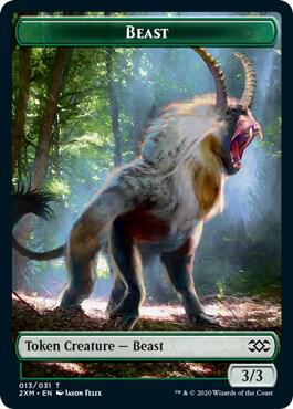 Beast // Thopter (026) Double-Sided Token (13 // 26) [Double Masters]