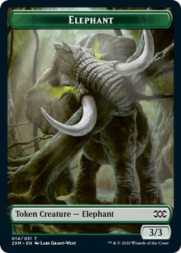 Elephant // Golem Double-Sided Token (14 // 23) [Double Masters]
