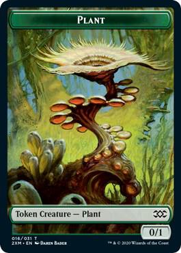 Plant // Saproling Double-Sided Token (16 // 17) [Double Masters]