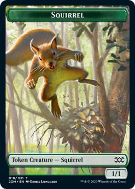 Squirrel // Thopter (008) Double-Sided Token (18 // 8) [Double Masters]