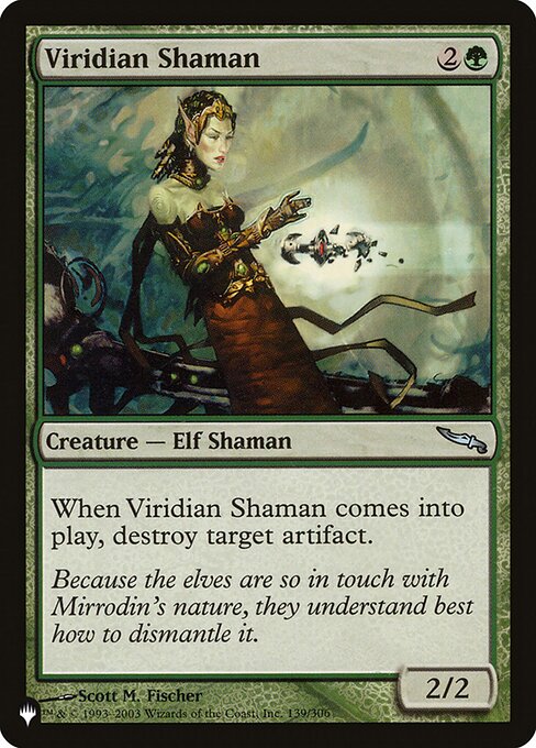 Viridian Shaman (MRD-139) [The List]