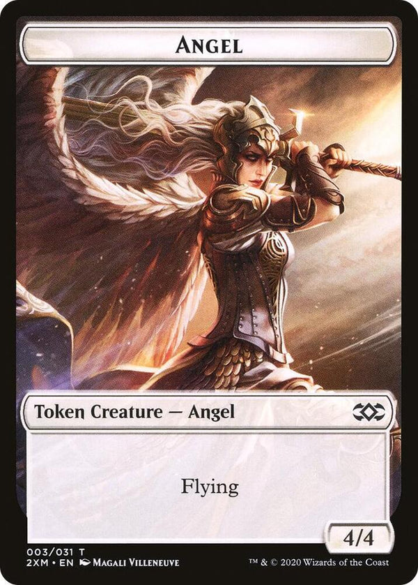 Angel // Human Soldier Double-Sided Token (3 // 5) [Double Masters]