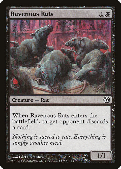 Ravenous Rats (31) [Duels of the Planeswalkers]