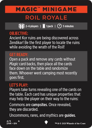Magic Minigame: Roil Royale (4) [Zendikar Rising]