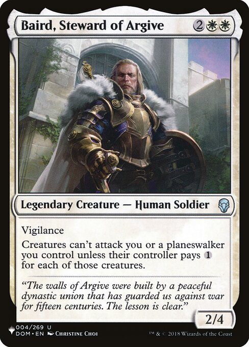 Baird, Steward of Argive (DOM-4) [The List]