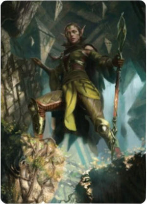 Nissa of Shadowed Boughs Art Card (5/81) [Zendikar Rising Art Series]