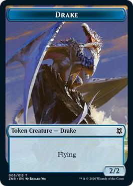 Drake // Hydra Double-Sided Token (5 // 9) [Zendikar Rising]