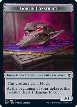 Goblin Construct // Illusion Double-Sided Token (11 // 6) [Zendikar Rising]