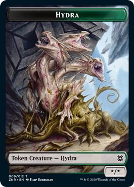 Hydra // Illusion Double-Sided Token (9 // 6) [Zendikar Rising]