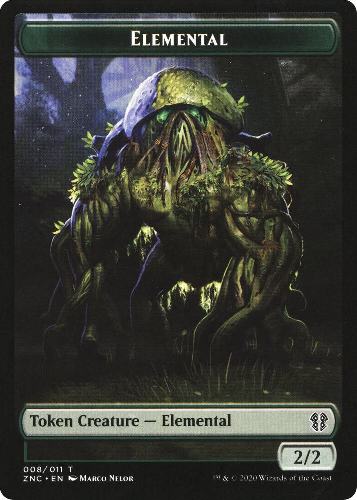 Elemental (008) // Elemental (010) Double-Sided Token (8 // 10) [Zendikar Rising Commander]