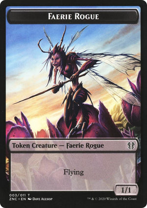 Faerie Rogue // Goblin Rogue Double-Sided Token (3 // 5) [Zendikar Rising Commander]