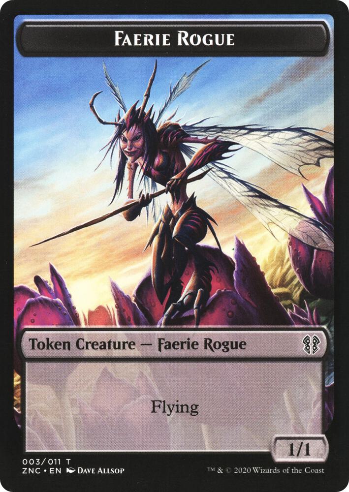 Faerie Rogue // Rat Double-Sided Token (3 // 6) [Zendikar Rising Commander]