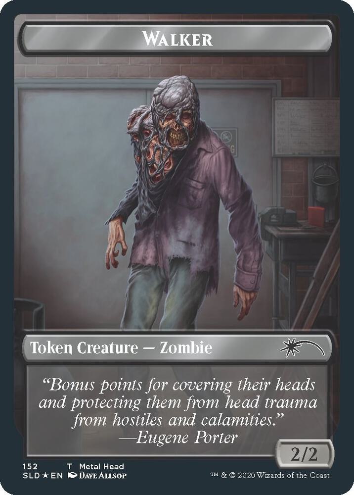 Walker (Metal Head // Treasure) Double-sided Token (152) [Secret Lair Drop]