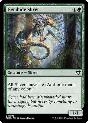 Gemhide Sliver (896) [Commander Masters]