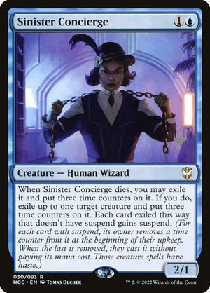 Sinister Concierge (30p) [New Capenna Commander Promos]