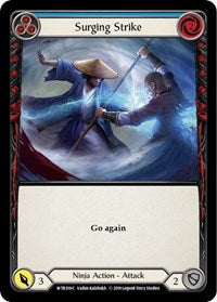 Surging Strike (Blue) (WTR109) [Welcome to Rathe (Unlimited)]