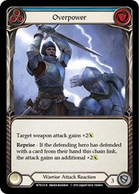 Overpower (Blue) (WTR125) [Welcome to Rathe (Unlimited)]