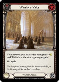 Warrior's Valor (Red) (WTR129) [Welcome to Rathe (Unlimited)]