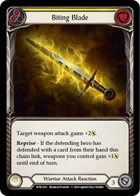 Biting Blade (Yellow) (WTR136) [Welcome to Rathe]