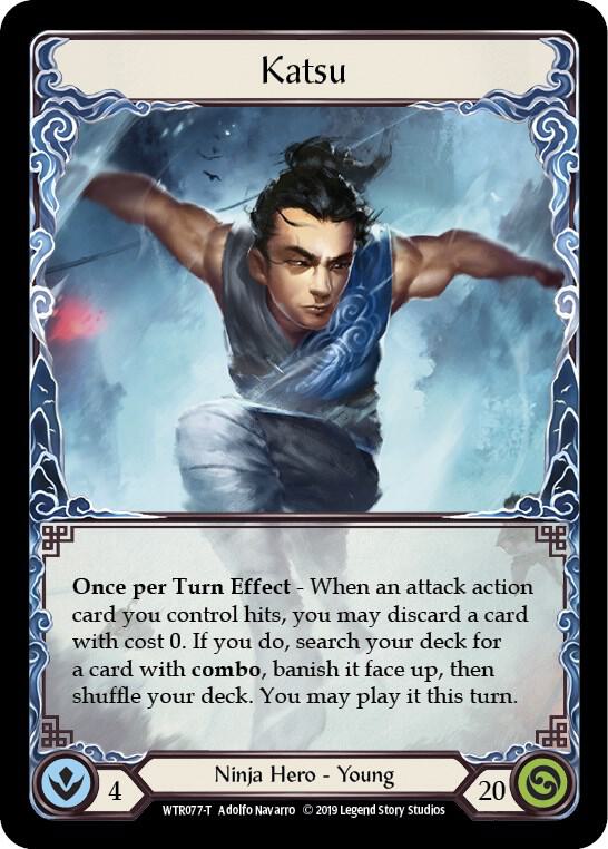 Katsu // Rhinar, Reckless Rampage (WTR077 // WTR001) [Welcome to Rathe (Unlimited)]