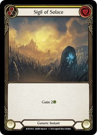 Sigil of Solace (Yellow) (WTR174) [Welcome to Rathe (Unlimited)]