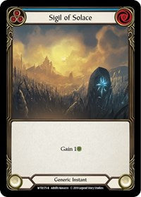 Sigil of Solace (Blue) (WTR175) [Welcome to Rathe (Unlimited)]