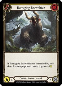 Barraging Brawnhide (Yellow) (WTR177) [Welcome to Rathe]