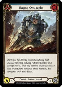 Raging Onslaught (Blue) (WTR190) [Welcome to Rathe (Unlimited)]
