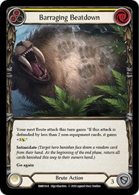 Barraging Beatdown (Yellow) (RNR018) [Hero Deck Rhinar]