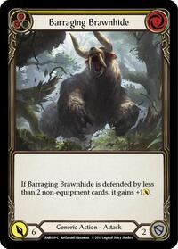 Barraging Brawnhide (Yellow) (RNR019) [Hero Deck Rhinar]