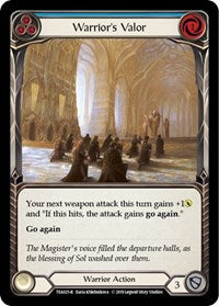 Warrior's Valor (Blue) (TEA025) [Hero Deck Dorinthea]