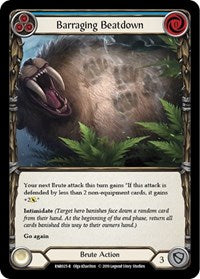 Barraging Beatdown (Blue) (RNR025) [Hero Deck Rhinar]