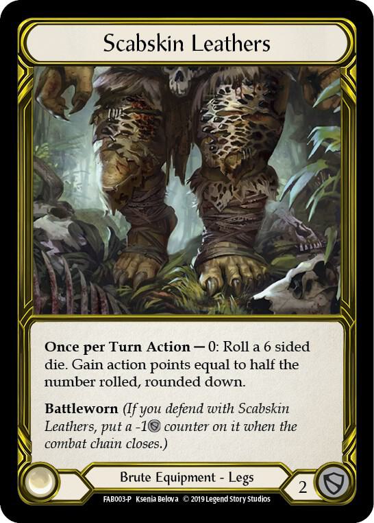 Scabskin Leathers (Golden) - FAB003 [Flesh and Blood Promo Cards]