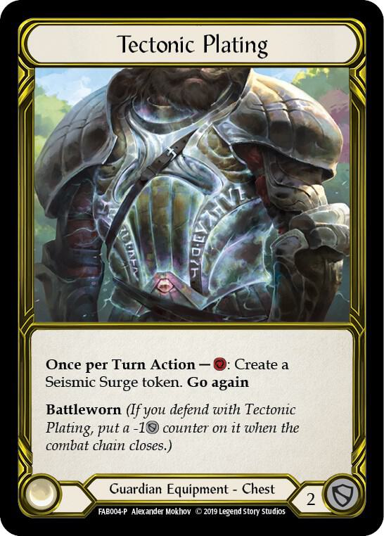 Tectonic Plating (Golden) - FAB004 [Flesh and Blood Promo Cards]