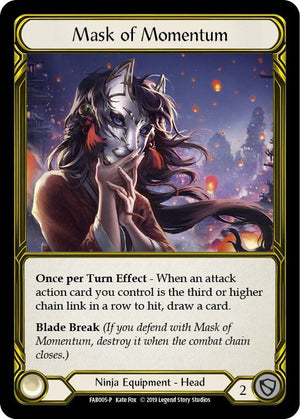 Mask of Momentum (Golden) - FAB005 [Flesh and Blood Promo Cards]