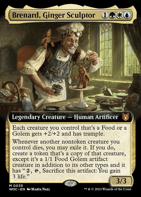 Brenard, Ginger Sculptor (35) [Wilds of Eldraine Commander] [Extended Art]