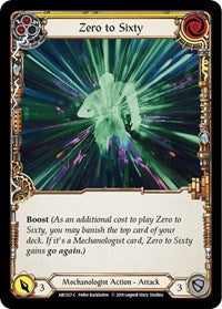 Zero to Sixty (Yellow) (ARC027) [Arcane Rising (Unlimited)]