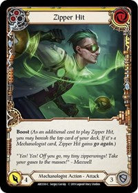 Zipper Hit (Yellow) (ARC030) [Arcane Rising (Unlimited)]