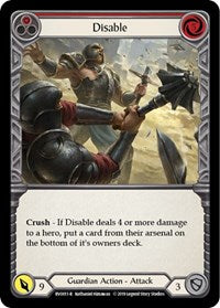 Disable (Red) (BVO011) [Hero Deck Bravo]