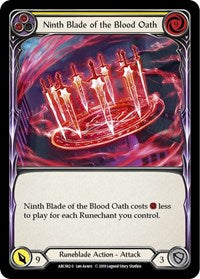 Ninth Blade of the Blood Oath (ARC082) [Arcane Rising]