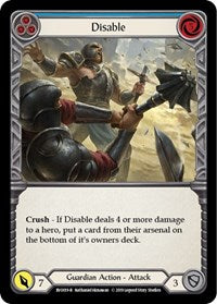 Disable (Blue) (BVO019) [Hero Deck Bravo]