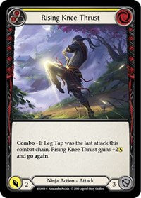 Rising Knee Thrust (Yellow) (KSU019) [Hero Deck Katsu]